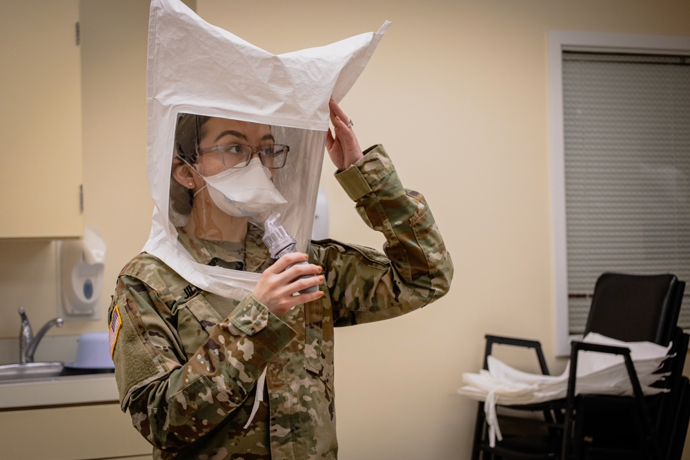 U.S. Soldiers complete first day of in-processing at Northwest Texas Healthcare System in Amarillo, Texas