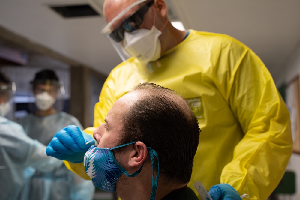 Hawaii National Guard mass swab tests prisons