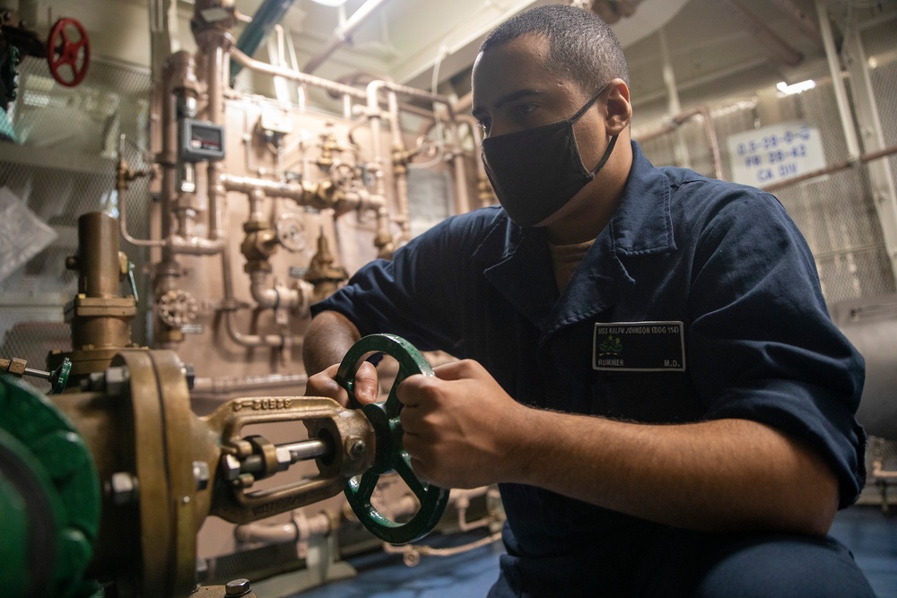 San Diego Native Serves Aboard USS Ralph Johnson (DDG 114) While Conducting Operations in the South China Sea