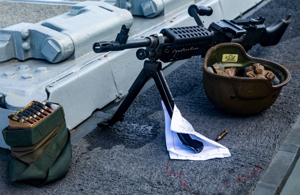 Sailors Aboard USS Ralph Johnson (DDG 114) Conduct Live-Fire Exercise