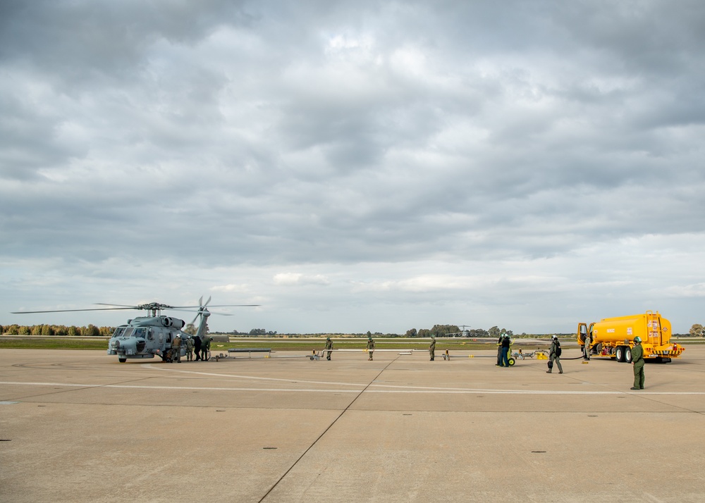 HSM 79 Perform Refueling Operations at NAVSTA Rota