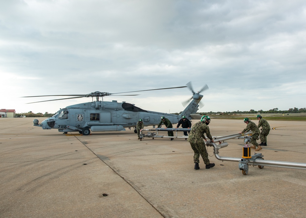 HSM 79 Perform Refueling Operations at NAVSTA Rota