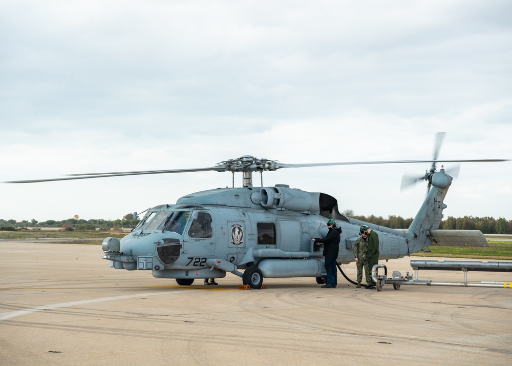 HSM 79 Perform Refueling Operations at NAVSTA Rota