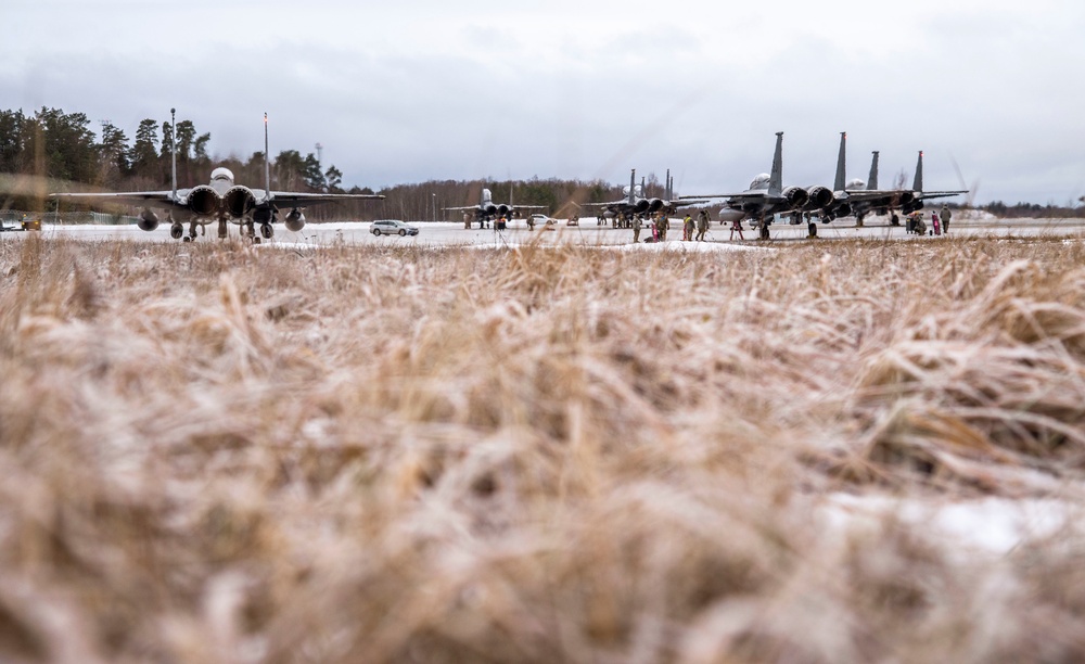 F-15E Strike Eagles arrive in Estonia to support NATO eAP