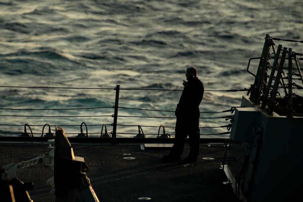 Spruance aft lookout watch