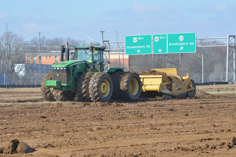 Earthwork at the site of the new Louisville VA Medical Center