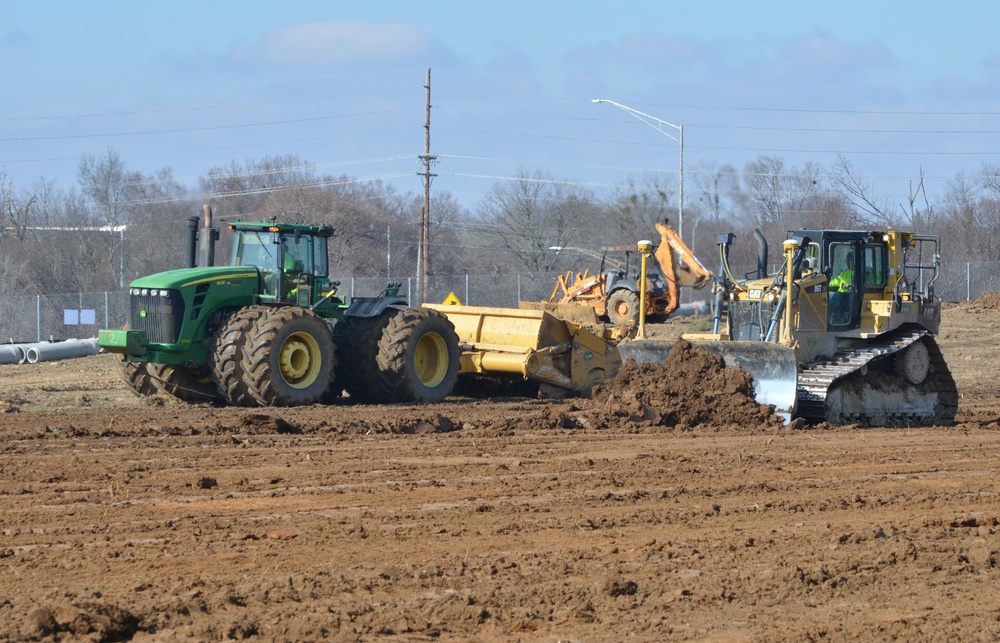 Earthwork at the site of the new Louisville VA Medical Center