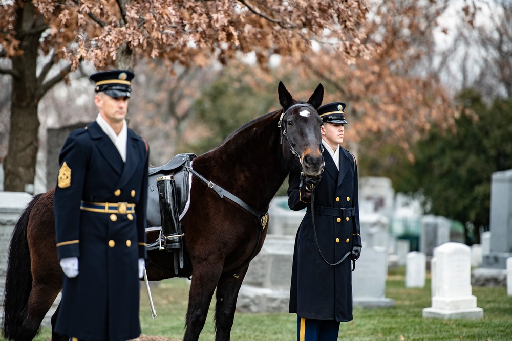 Military Funeral Honors with Funeral Escort are Conducted for U.S. Army Gen. Montgomery Meigs in Section 1