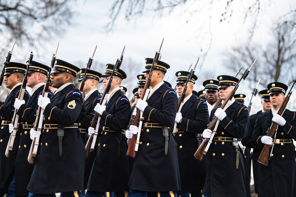 Military Funeral Honors with Funeral Escort are Conducted for U.S. Army Gen. Montgomery Meigs in Section 1