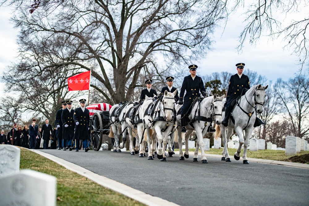 Military Funeral Honors with Funeral Escort are Conducted for U.S. Army Gen. Montgomery Meigs in Section 1