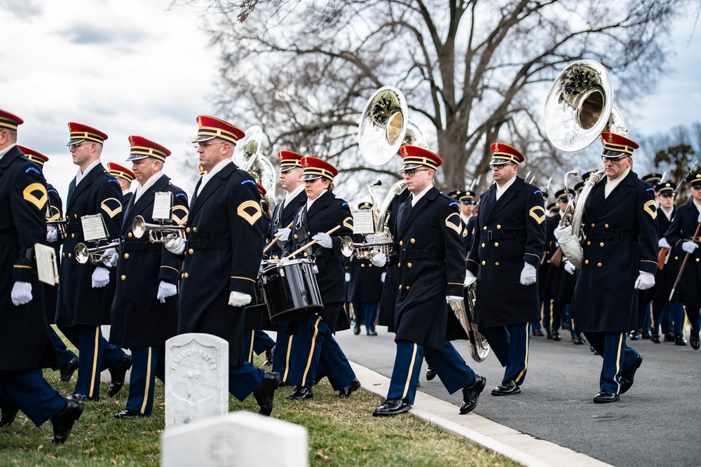 Military Funeral Honors with Funeral Escort are Conducted for U.S. Army Gen. Montgomery Meigs in Section 1