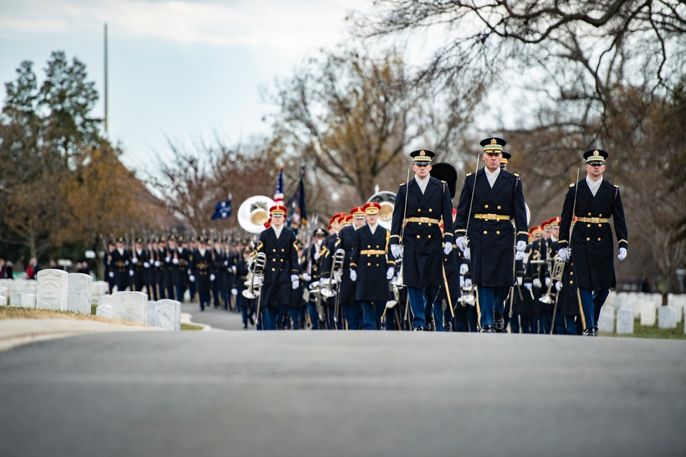 Military Funeral Honors with Funeral Escort are Conducted for U.S. Army Gen. Montgomery Meigs in Section 1