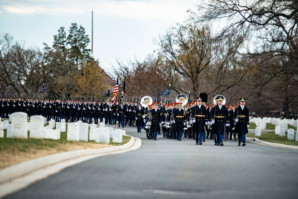 Military Funeral Honors with Funeral Escort are Conducted for U.S. Army Gen. Montgomery Meigs in Section 1