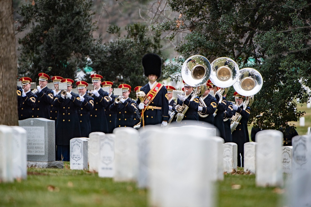 Military Funeral Honors with Funeral Escort are Conducted for U.S. Army Gen. Montgomery Meigs in Section 1