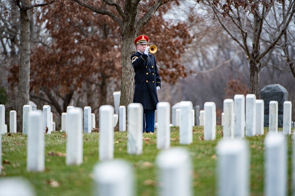 Military Funeral Honors with Funeral Escort are Conducted for U.S. Army Gen. Montgomery Meigs in Section 1