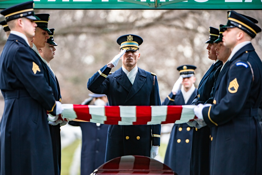 Military Funeral Honors with Funeral Escort are Conducted for U.S. Army Gen. Montgomery Meigs in Section 1