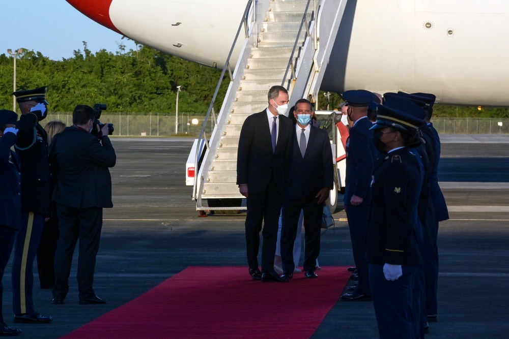 King of Spain Felipe VI visits Puerto Rico