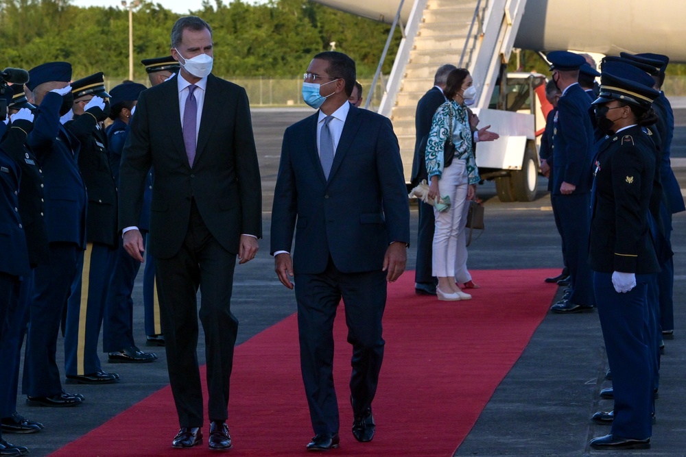 King of Spain Felipe VI visits Puerto Rico