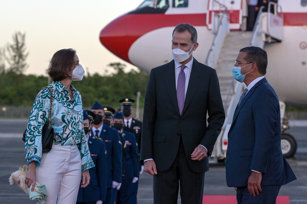 King of Spain Felipe VI visits Puerto Rico