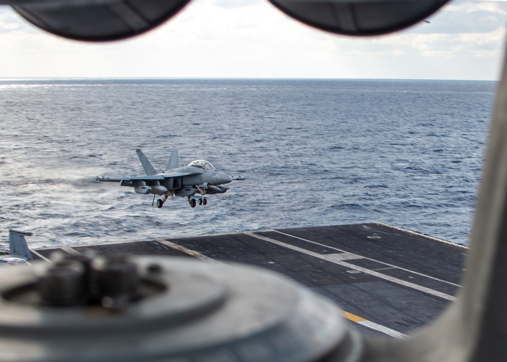 The Harry S. Truman Carrier Strike Group is on a scheduled deployment in the U.S. 6th Fleet area of operations in support of naval operations to maintain maritime stability and security.