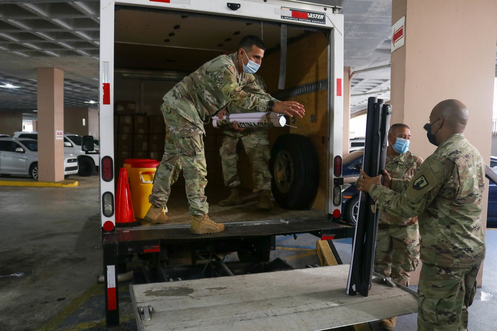 The PRNG close operations in Caguas vaccination site