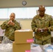 Soldiers prepare COVID-19 boxes for distribution