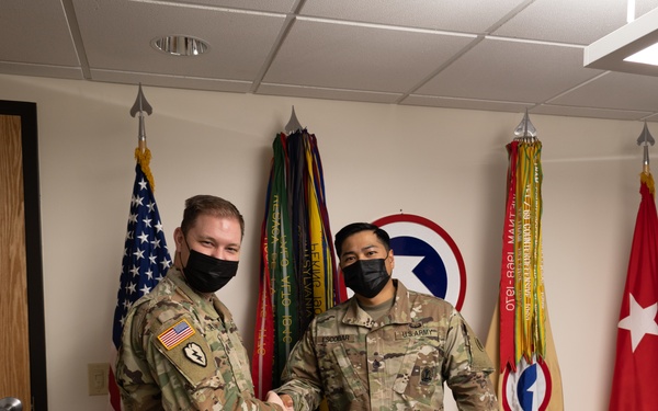 SSG Escobar Reenlistment Ceremony