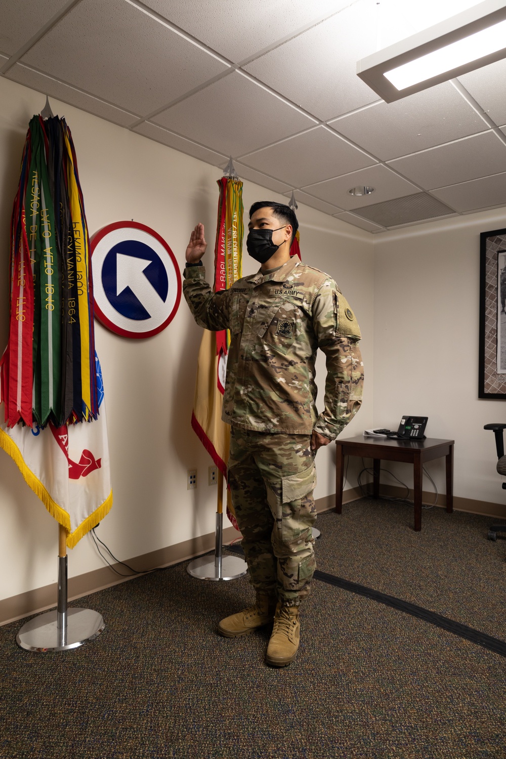 SSG Escobar Reenlistment Ceremony