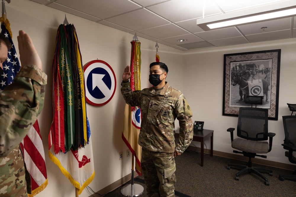 SSG Escobar Reenlistment Ceremony