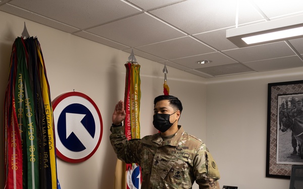 SSG Escobar Reenlistment Ceremony