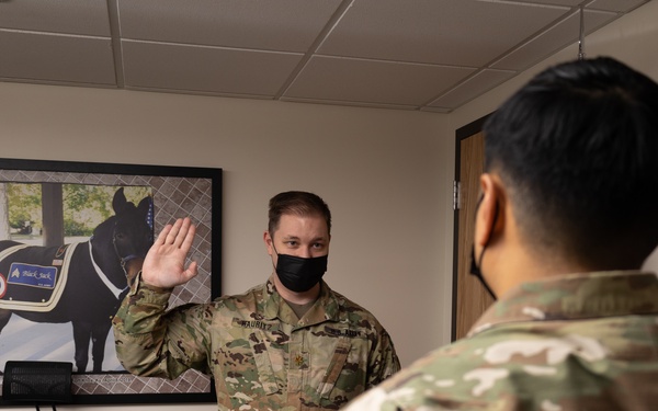 SSG Escobar Reenlistment Ceremony