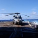 USS Lake Champlain conducts replenishment-at-sea operations in the Philippine Sea