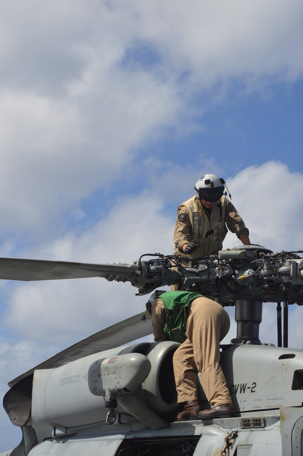 USS Lake Champlain conducts flight operations in the Philippine Sea