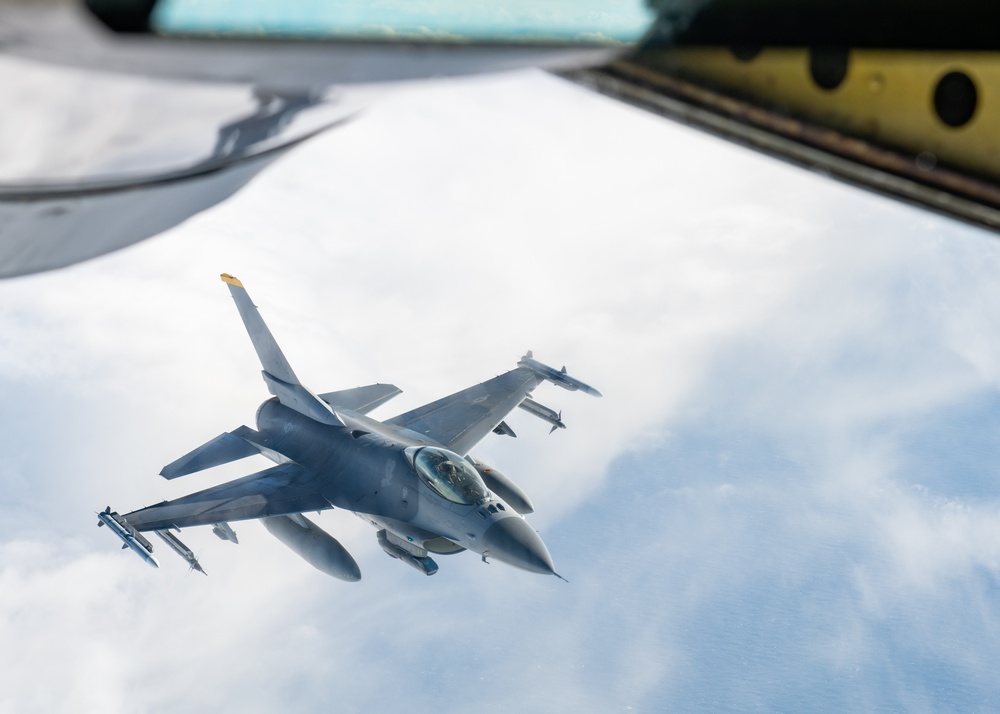 909th ARS refuels fighters in the PACIFIC WEASEL exercise