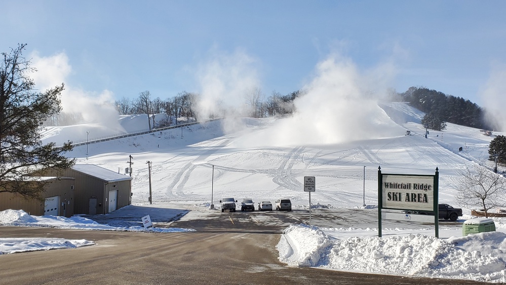 Snowmaking at Fort McCoy's Whitetail Ridge Ski Area