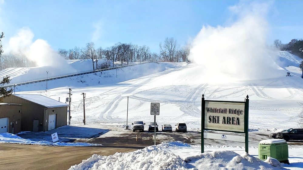 Snowmaking at Fort McCoy's Whitetail Ridge Ski Area