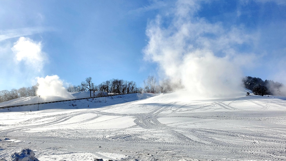 Snowmaking at Fort McCoy's Whitetail Ridge Ski Area