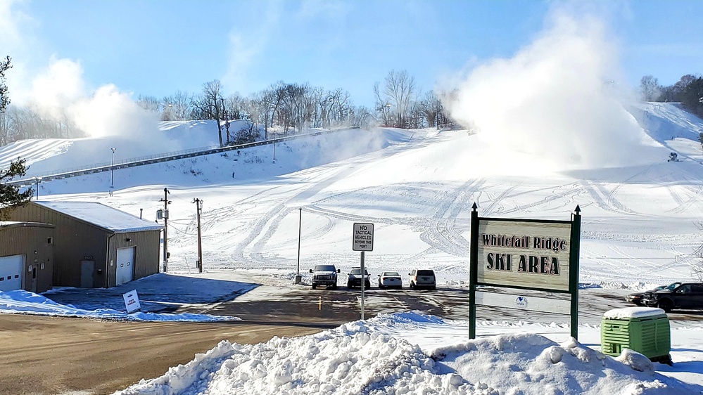 Snowmaking at Fort McCoy's Whitetail Ridge Ski Area