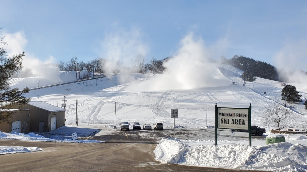 Snowmaking at Fort McCoy's Whitetail Ridge Ski Area