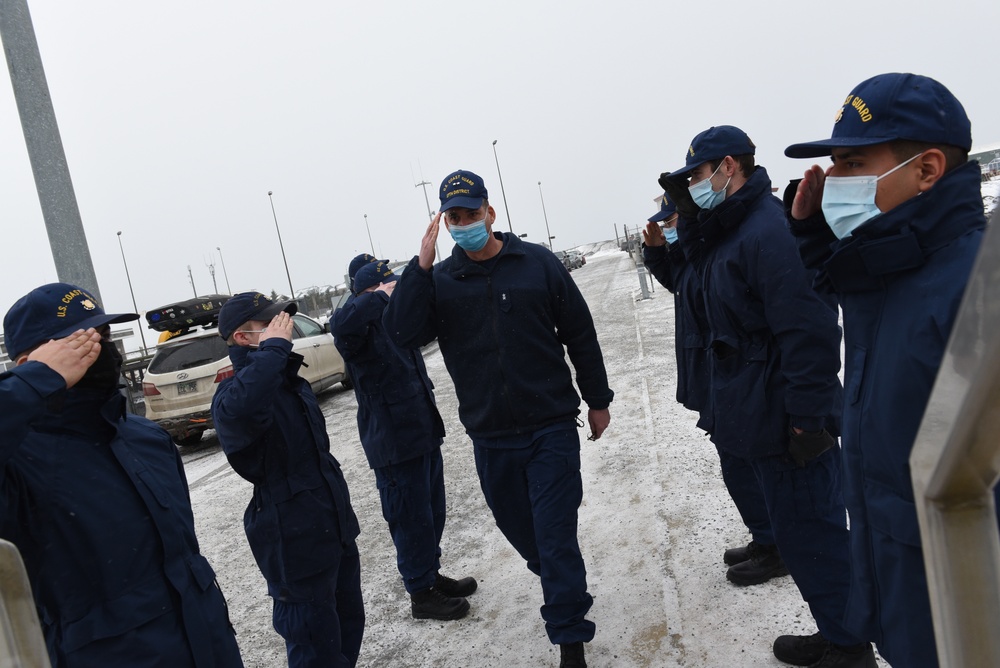 Rear Adm. Nathan Moore, Sen. Lisa Murkowski visit Coast Guard crews in Homer, Alaska