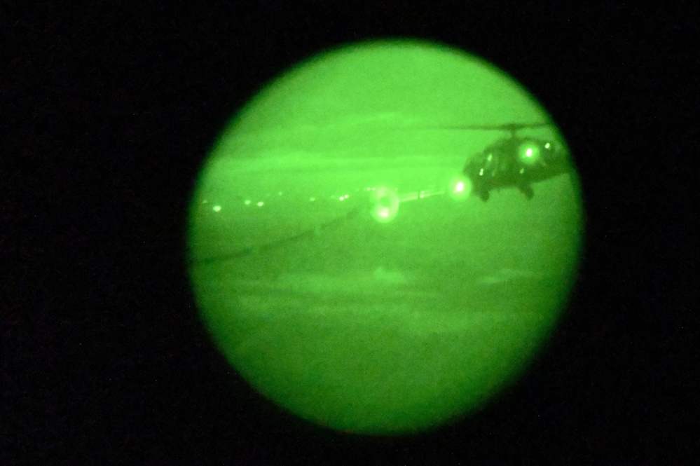 HC-130J Combat King II receives and refuels AOR mission