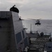 Gridley conducts a replenishment-at-sea