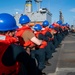 Gridley conducts a replenishment-at-sea