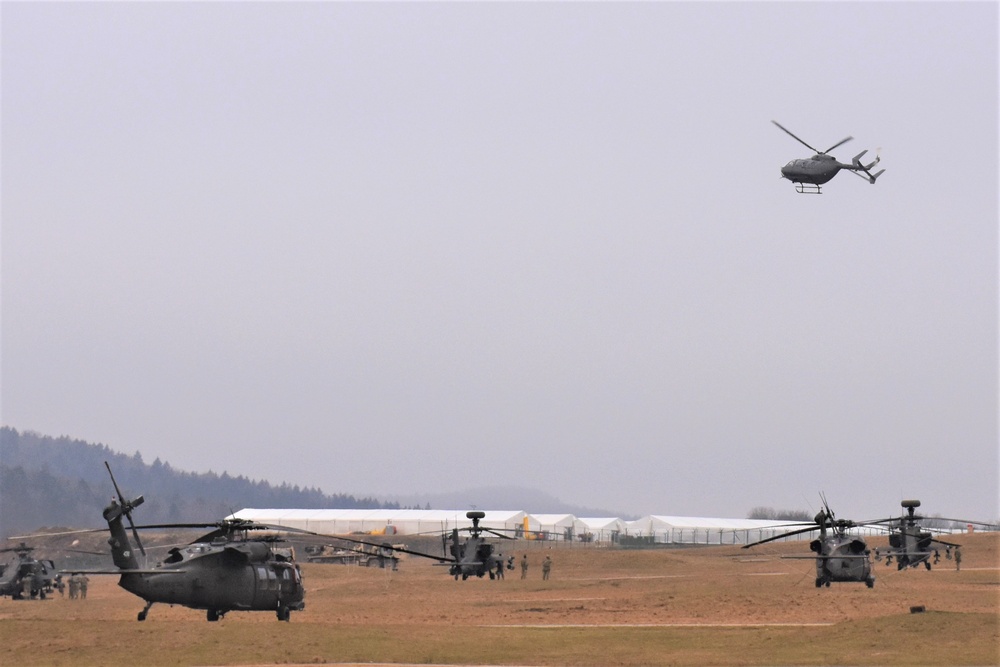 UH-72A Lakota soars during training flight at Allied Spirit 22