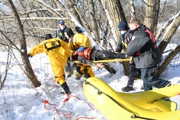 Fort Drum firefighters conduct ice rescue training