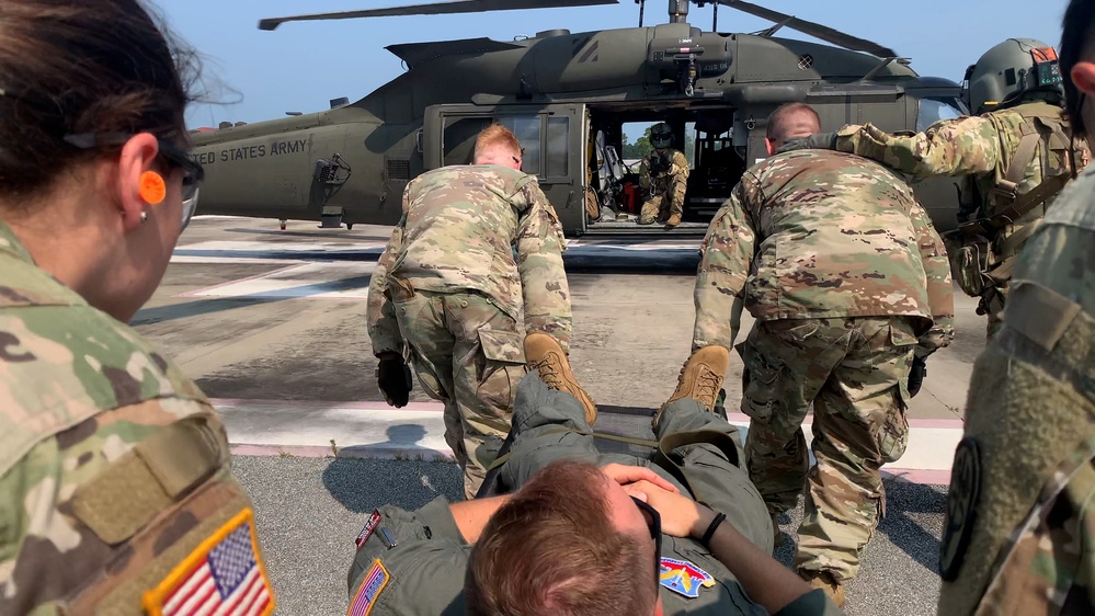 2/3 Aviation, 3rd Combat Aviation Brigade, 3rd Infantry Division, who provided Dust Off support during the Mobile Medical 21 training exercise