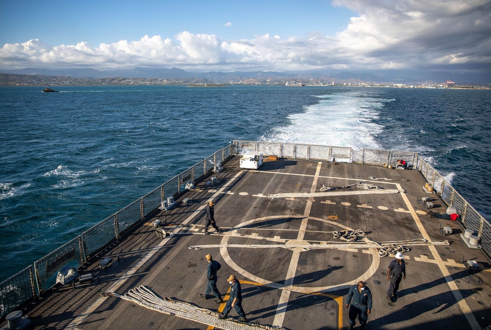 USS Milwaukee Departs Ponce, Puerto Rico After Completing PMAV