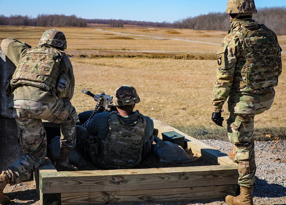 101st Airborne Division(Air Assault) soldiers conduct M2 Range