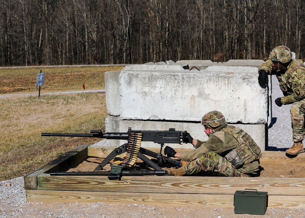 101st Airborne Division(Air Assault) soldiers conduct M2 Range