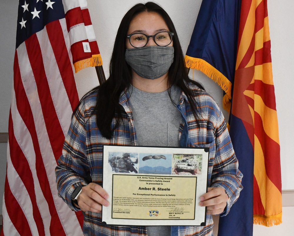 YPG employees receive Commander’s Safety Awards